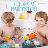 Zcgoingtech 7pzs Juguetes De Baño Para Bebes Tortugas + Delfín