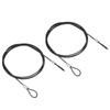 PATIKIL 2PCS 1M Safety Cable Lock Stainless Steel 2mm Diameter