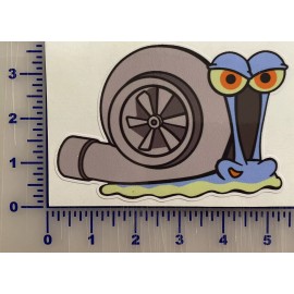 Egl Turbo Snail JDM Drift Diecut vinyl adhesive sticker 5.5” X 4” Decal Stance Funny