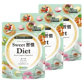 ISDG Sweet習慣 Diet サプリメント ダイエット サプリ 桑の葉末 サラシアエキス ギムネマエキス配合 30日分 3 個