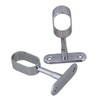 BQLZR 16mm Silver Zinc Alloy Chrome Plated Oval Wardrobe Closet
