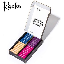 Raaka Chocolate Mini Dose Bars | Gourmet Bean-to-Bar Dark Chocolate | Assorted Flavors | Organic, Kosher, Vegan, Gluten-Free | Box of 30 Bite-Size Chocolates