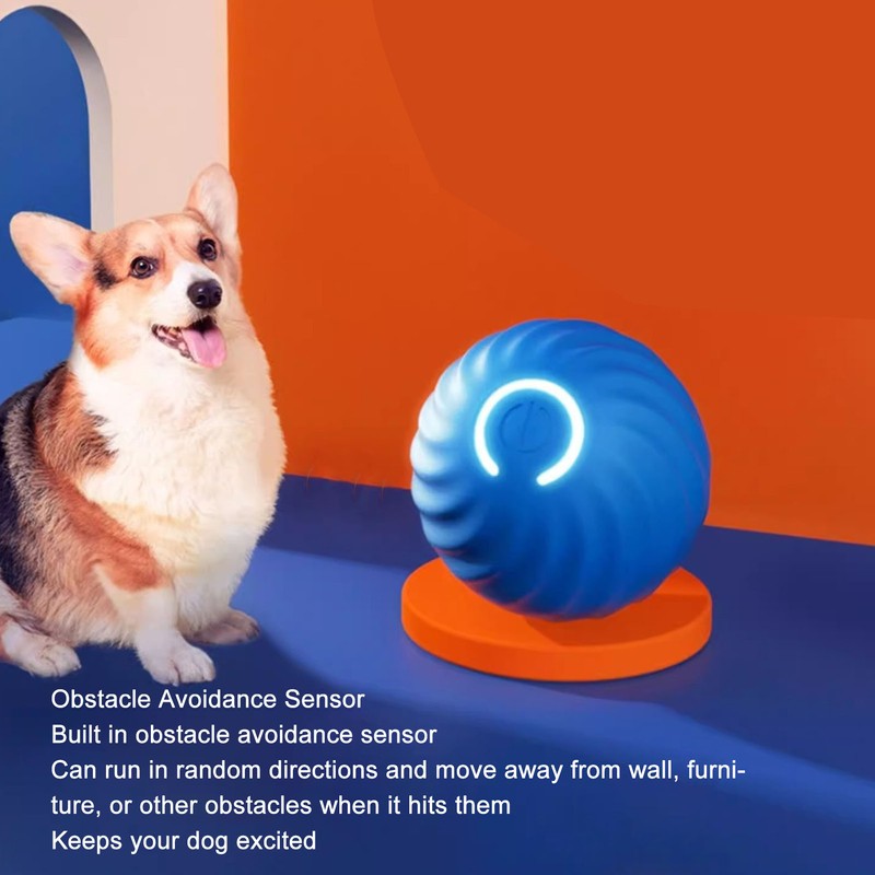 Interactive Dog Ball Toy Multipurpose Automatic Moving Bouncing Low Noise