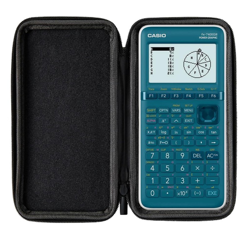 Calcuso Economy Pack Dark Grey with Calculator Casio FX-7400GIII