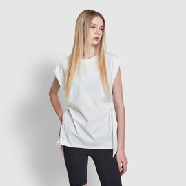 JAJU [JAJU/자aju] JAJU AIR Cotton Shirring String T-shirt (Choose 1 of 3)