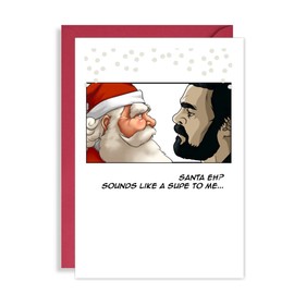 The Boys Christmas Card for a Billy Butcher Fan at Xmas - funny Christmas Card for him/her