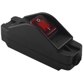 Nagoyuki 30A 220V JR-617 Waterproof Line Medium Switch Line Switch Flat Round Line Silver Contact Double Cut Dust-Proof Switch