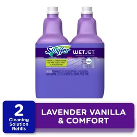 Unbranded WetJet Liquid Floor Cleaner, Lavender Vanilla & Comfort, 1.25 Liter (2 Pack)