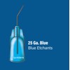 200Pkg. Pre-bent applicator tips 25 Gauge Blue Etchants Dental PreBent