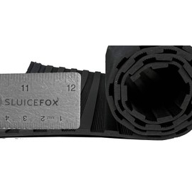 Sluice Box Rubber V Matting; Gold Sluice mat for fine Gold Recovery Set; Gold Prospecting Supplies; precut trimmable Size Selection, Black/Green Color, mini Rib/Micro Rib Pattern Mini Green 8x24