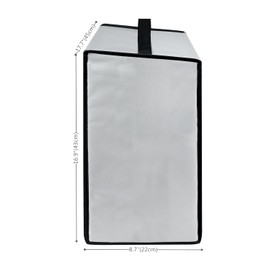 Heavy Duty Fabric Water-Resistant Nylon Toaster Oven Dust Cover For Ninja SP151 Flip Toaster Oven&Air Fryer (Silver Grey)