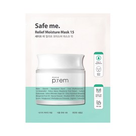 MakePrem Make Prem Safe Me Relief Moisture Mask 15 10 sheets, 1 piece / 메이크프렘 세이프 미 릴리프 모이스처 마스크 15 10매, 1개