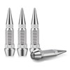 4 PCS Spiked Aluminum Valve Stem Caps, Heavy Duty Dust-Proof