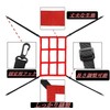 ASPALAND ストライクゾーンターゲットネット ピッチングネット 投球 打撃 野球 ベースボール ソフトボール トレーニング (ブルー)