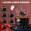 Cannon Humidifier, Cannon Diffuser with 7-Color LED Light and Timer,