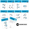 NewMe Fitness Foam Roller Workout Cards - Instructional Deck for Women