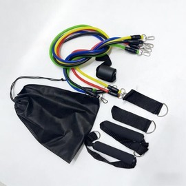 11PCS 라텍스 저항 밴드 페달 운동기구 빌딩 피트니스용 로프 크로스핏 탄성 11PCS Latex Resistance Band Pedal Exercise Equipment Fitness Rope Crossfit Elastic [11]
