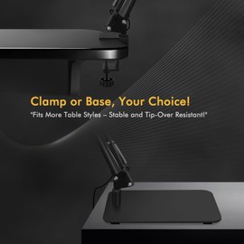 Magnifying Glass with Light and Stand 12X 20X Desktop Magnifier Desk Lamp Close Work Up for Table Crafting, Reading, Sewing, Soldering, Easy Use 5 Color Modes Head Controller, 2 in 1 Stable Base Clamp