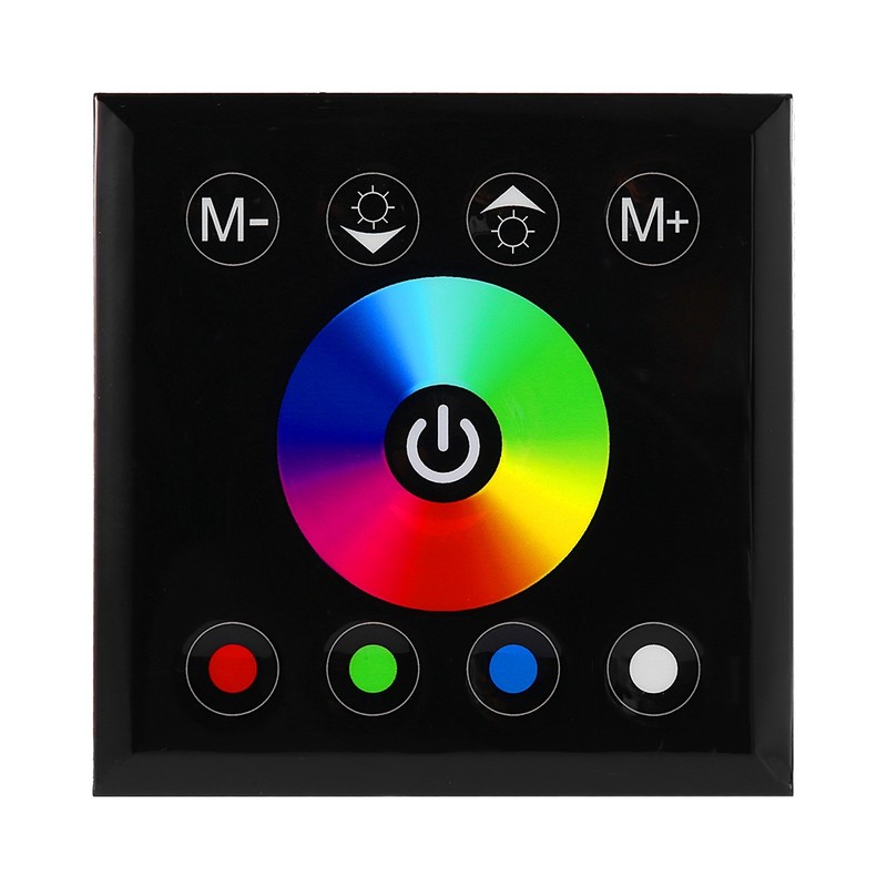 Wall Mounted Colorful RGBW LED Touch Panel Controller Dimmer Switch