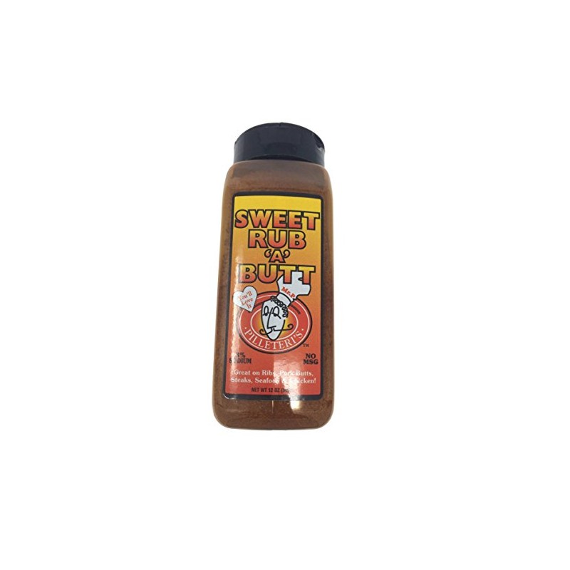 Pilleteri's Original Sweet Rub 'A' Butt Seasoning, 12 oz. Bottle
