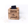 Unplug Be Present Box - Wood Cell Phone Holder
