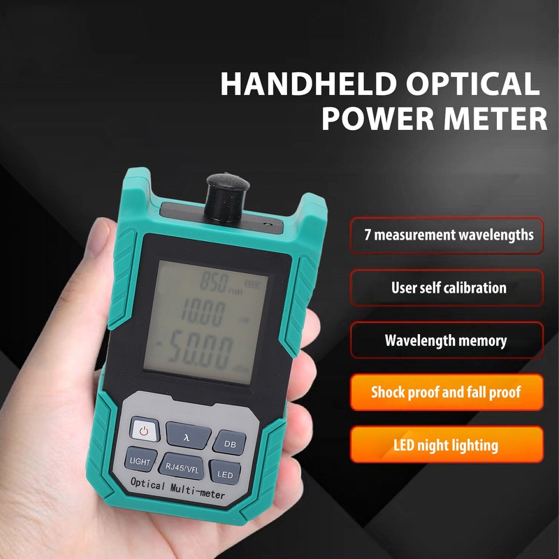 Optical Power Meter Mini Fiber Optic Cable Decay Tester FC