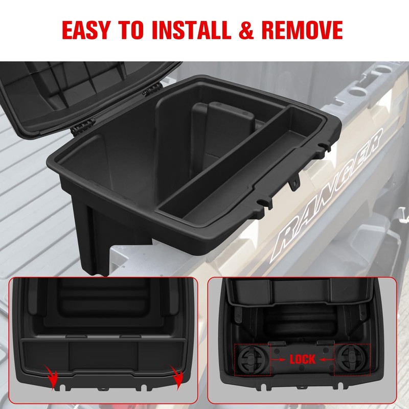 LitMiRaCle Removable Cargo Storage Box for Can-Am Defender HD5/ HD8/