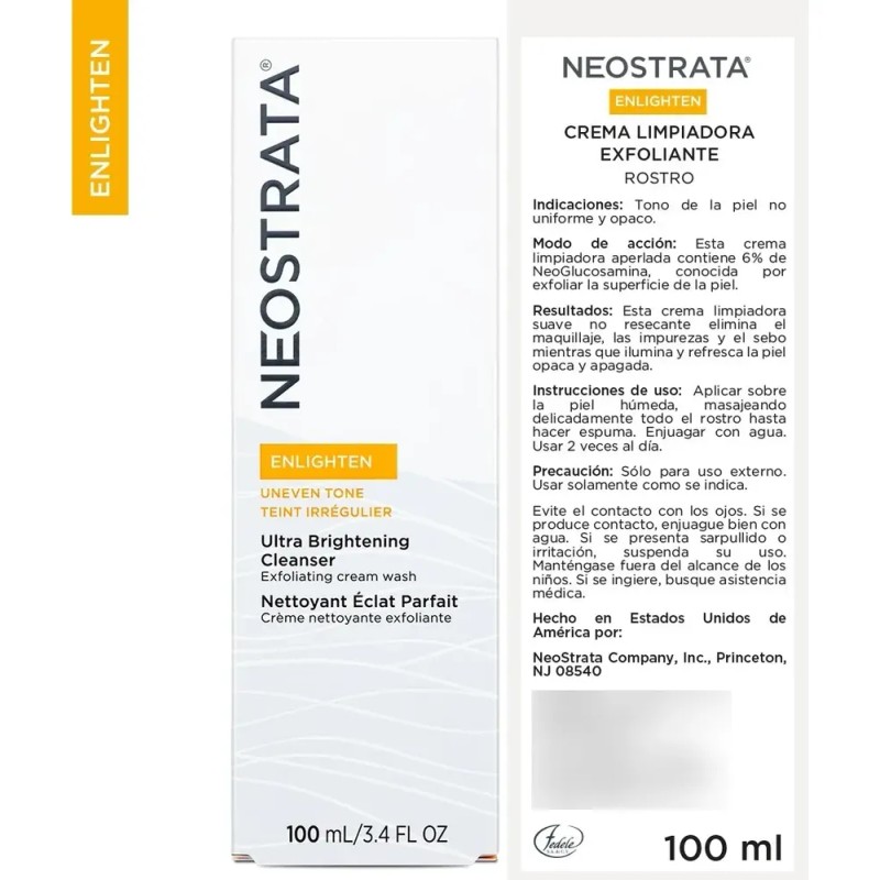 Neostrata Enlighten Ultra Brightening Cleanser Crema Exfoliante 100 ml