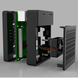 GeeekPi Case for Raspberry Pi 3 Model B+ (B Plus), computer case with Cooling Fan and 3PCS Heatsinks for Raspberry Pi 3/2 Model B (Not Include Raspberry Pi Board)(Black)