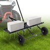 Tow Behind Dethatcher: 40inch Pull Behind Lawn Rake with 20