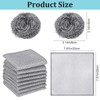 Guiqulai 10 Pieces Steel Dish Cloth Set Include 8 Pieces