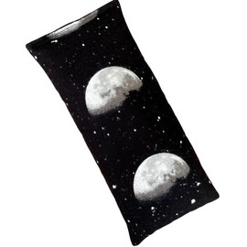 Whiffy Bean Bags Microwave Heating Pad for Kids, Boo Boo Bags Ice Pack for Kids, Microwavable Heat Pack or Cold Compress, Scented or Unscented, 9" x 4" (Moon, Lavender-Chamomile)