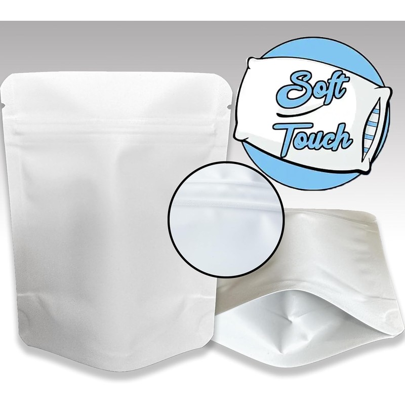 YINGZON 100 Pack Soft-Touch Mylar Bags, 5 x 4 inchs