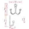 Fuxxer® Solid Antique Double Hooks in Vintage Country House Design,