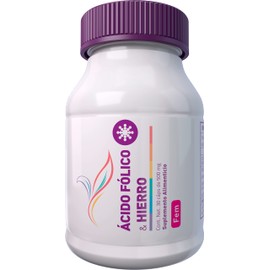 Essential Nutrition Ácido Fólico & Hierro 30 cápsulas de 500 mg