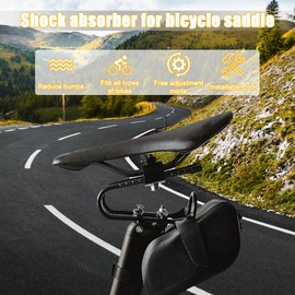 CLIUNT Shock Absorbing Seat Spring, Bicycle Seat Post Damper, Bicycle Saddle Spring Device Suspension Device, Spring Seat Post Shock Absorber for MTB Mountain Bike Road Bike City Bikes Bicycle