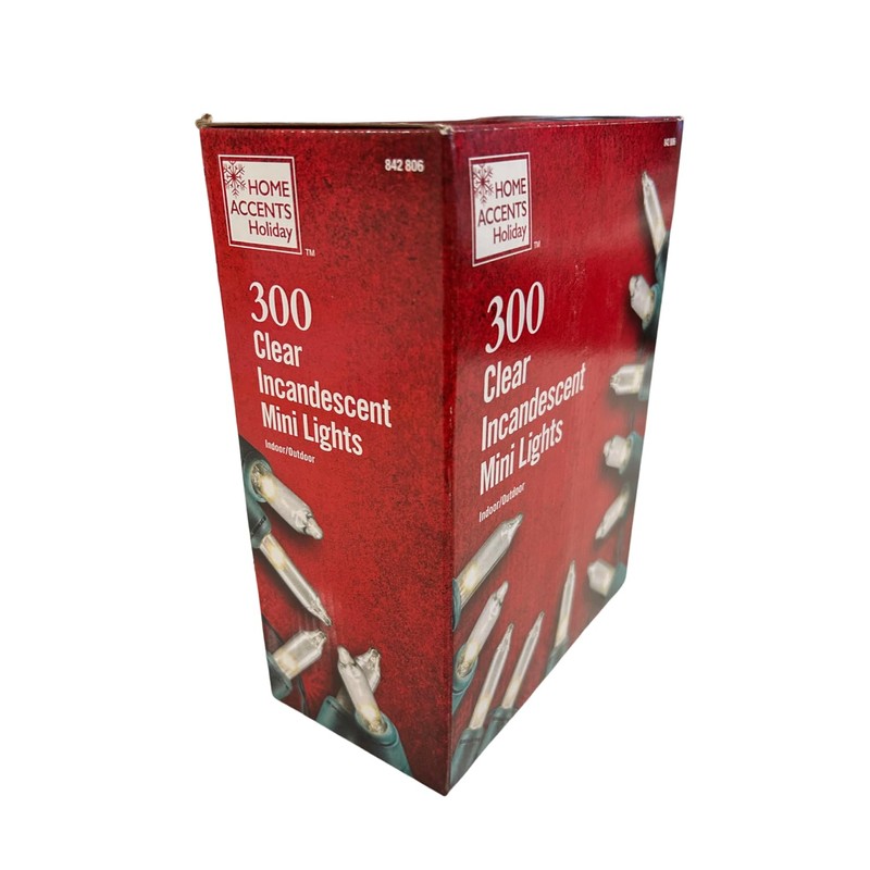 300 Mini Lights, 68 ft 6" Lighted Length