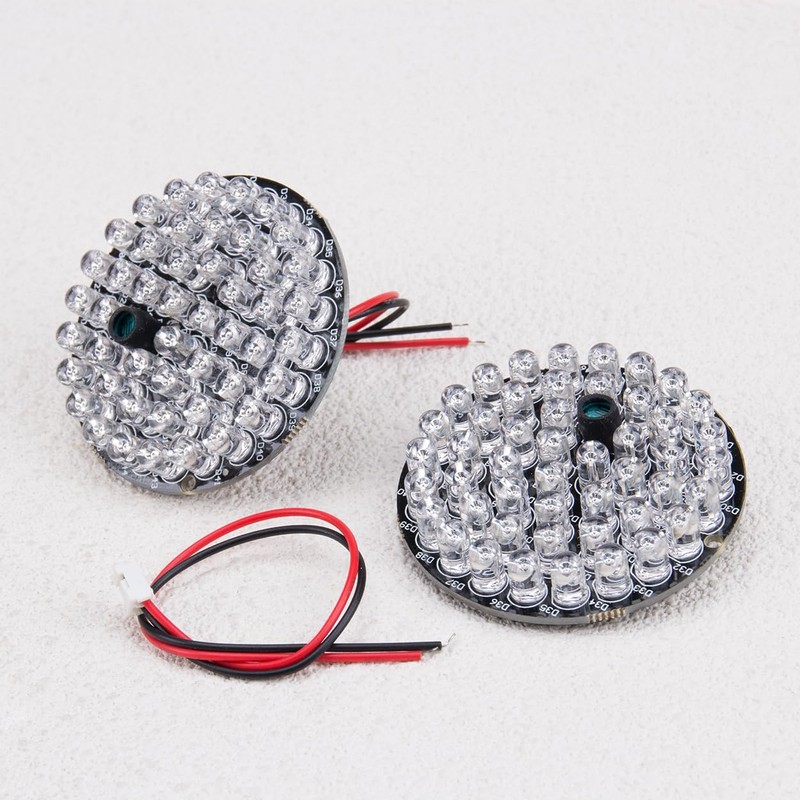 ZORZA 2Pcs 12V 850nm IR LED Illuminator Board with Cable