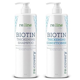 Champú y acondicionador de biotina para adelgazamiento del crecimiento del cabello champú espesante para tratamiento de pérdida de cabello, natural si