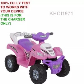 KHOI1971 8FT Charger AC adapter for SKY1789 Best Choice Products ATV Quad Ride On PINK