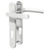 GANZTECH 1 Set White UPVC Aluminum Door Handle, 92mm PZ
