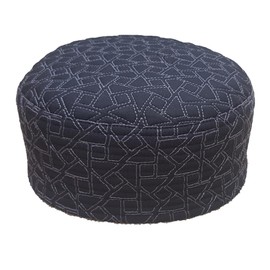 ADOTO Kufi Hat for Men Soft Fabric Prayer Hat for Men Muslim Hat for Men Beanie Ramadan Topi Prayer Cap Muslim Cap for Prayer Black, Medium