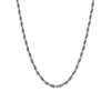 Supcare Mens Rope Chain, Stainless Steel Twist Rope Neck Chain 3MM, Minimal Rope Chains 20" inches