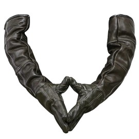 AOWPFVV Animal Handling Gloves Bite Proof Kevlar Reinforced Leather for Dog,Cat Scratch,Falcon,Grabbing,Reptile,Snake