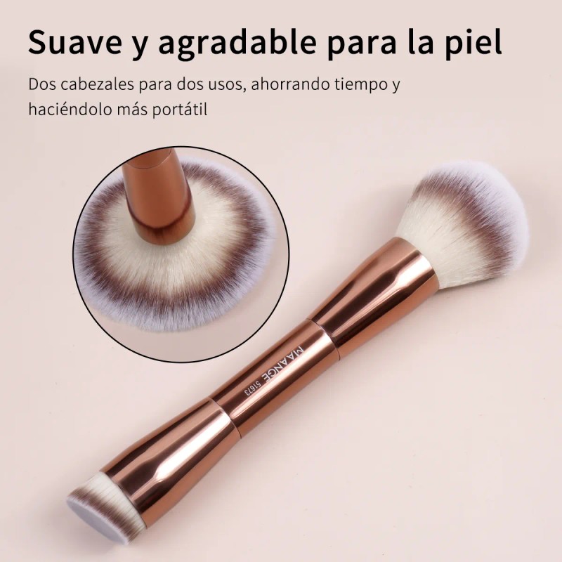 Maange Set De Brochas Maquillaje Profesional Alto Nivel 4pcs Color