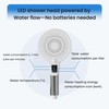 HERLUX High Pressure Shower Head- 3-mode LED Handheld ShowerHead- Removable
