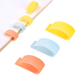 Silicone Bookmarks, Kaluofan 6PCS Colorful Book Accessories, Book Marks for Reading Women, Gifts for Book Lovers Teachers Students Teens, Unique and Petite, Increasing Reading Interest, Non Reusable