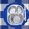 Busy Benny Stainless Steel 2 pack set Divided Plates Dinner/Snack/Picky