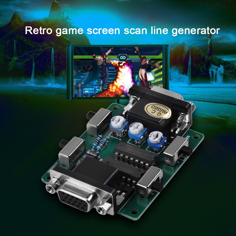 Screen Scan line Generator VGA Connection For Arcade Machine Retro