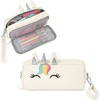 YOOLIFE Pencil Case for Girls, Cute Pencil Pouch Box, Unicorn